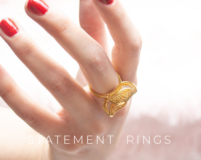 Anillos Statement en Filigrana