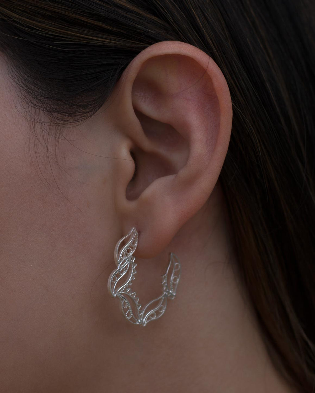 Pendientes aro Charis Mini en Filigrana