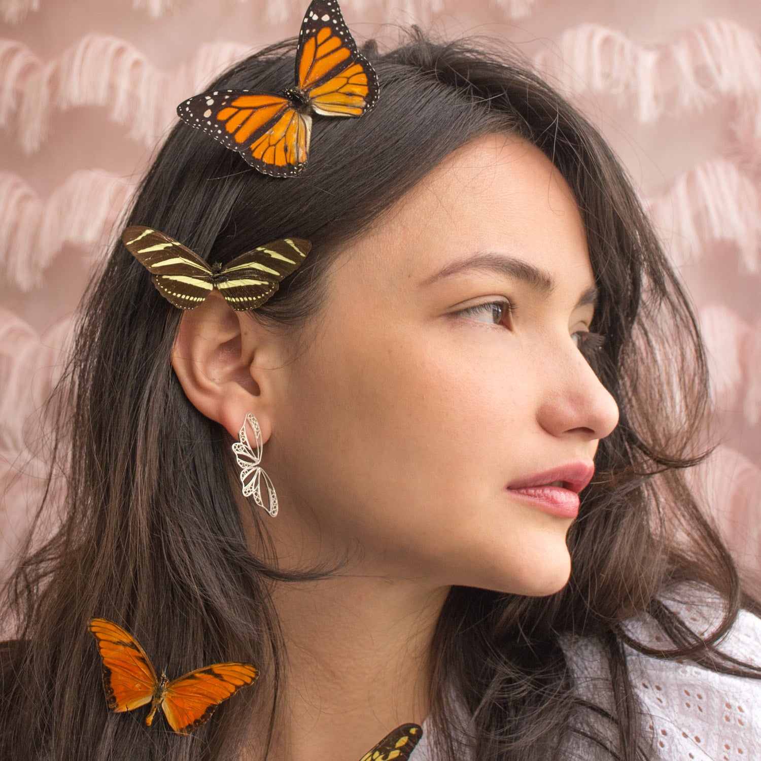 Pendientes Mariposa Alada en Filigrana Pequeños