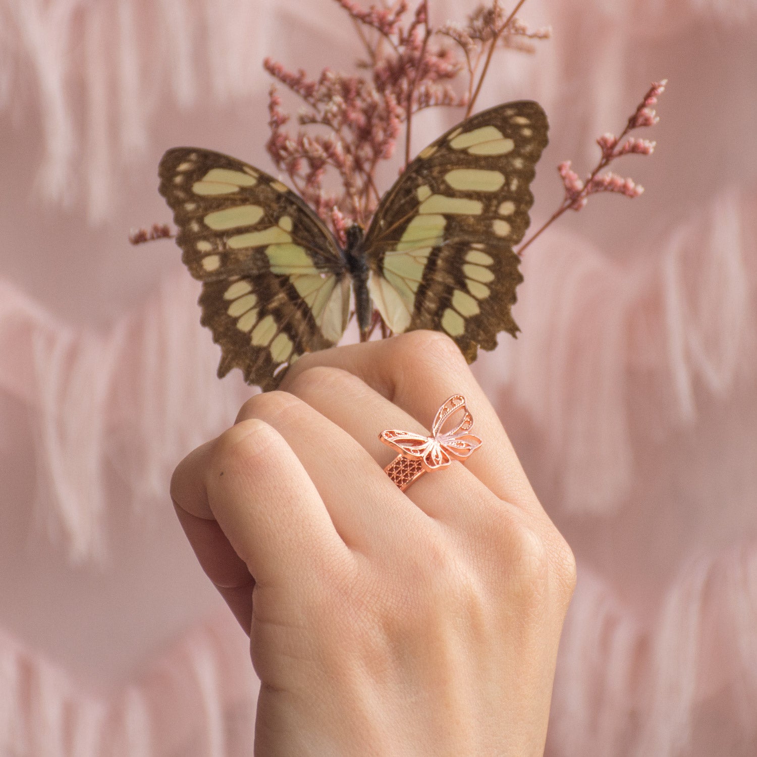 Anillo Mariposa en Filigrana