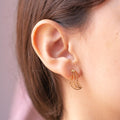 Pendientes de Filigrana Momposina en plata chapados en oro de 24 kilates. Filigree Jewelry. #IAMDAILA.