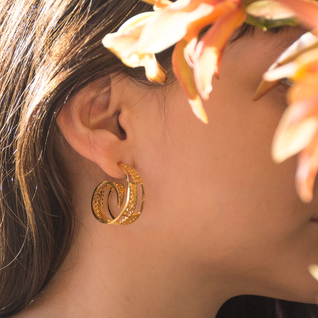 Pendientes aro Iris en Filigrana