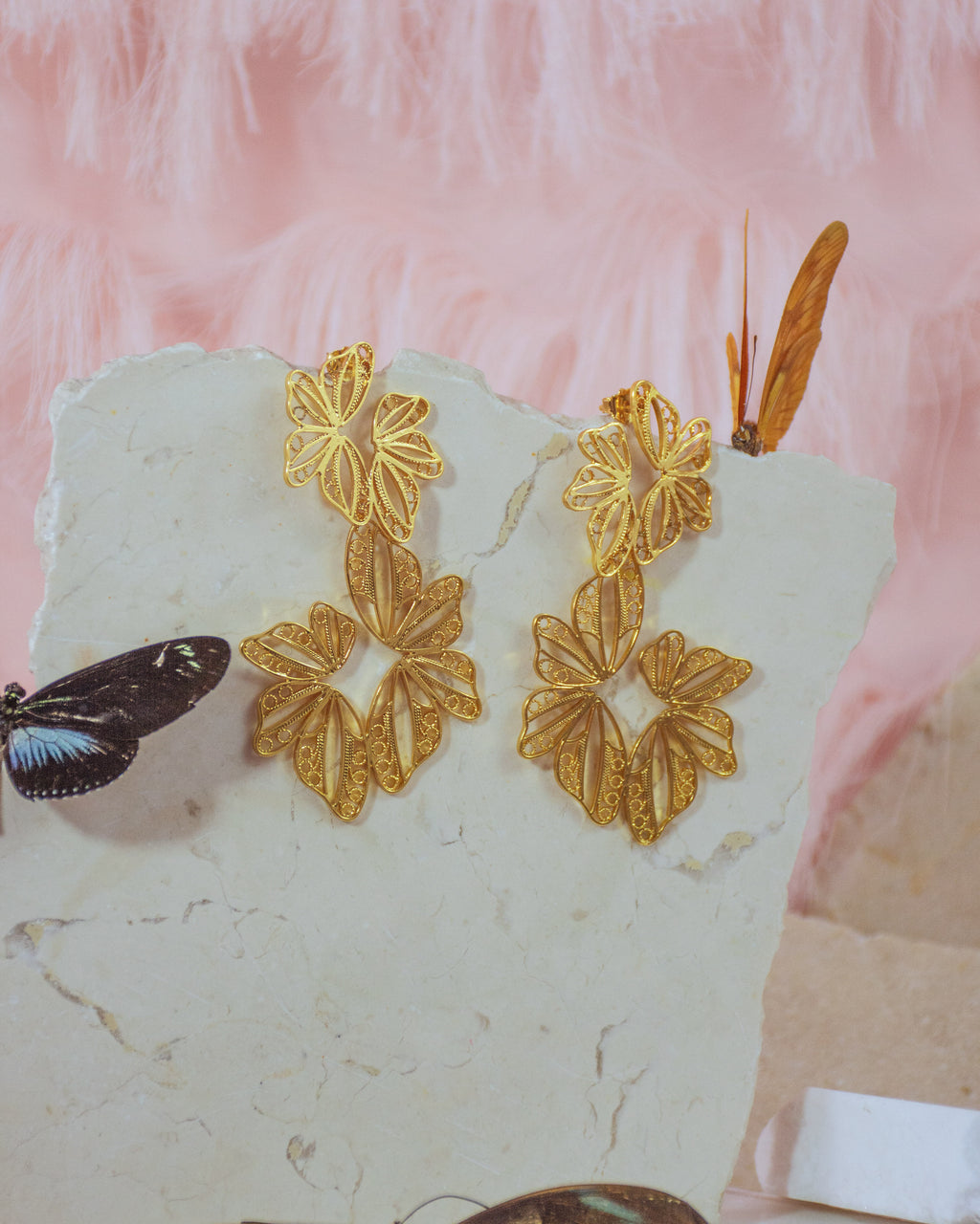 Pendientes Mariposas Macondianas en Filigrana